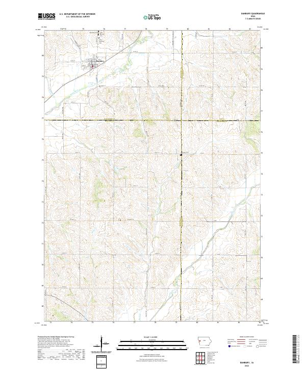 Danbury topographic map thumbnail