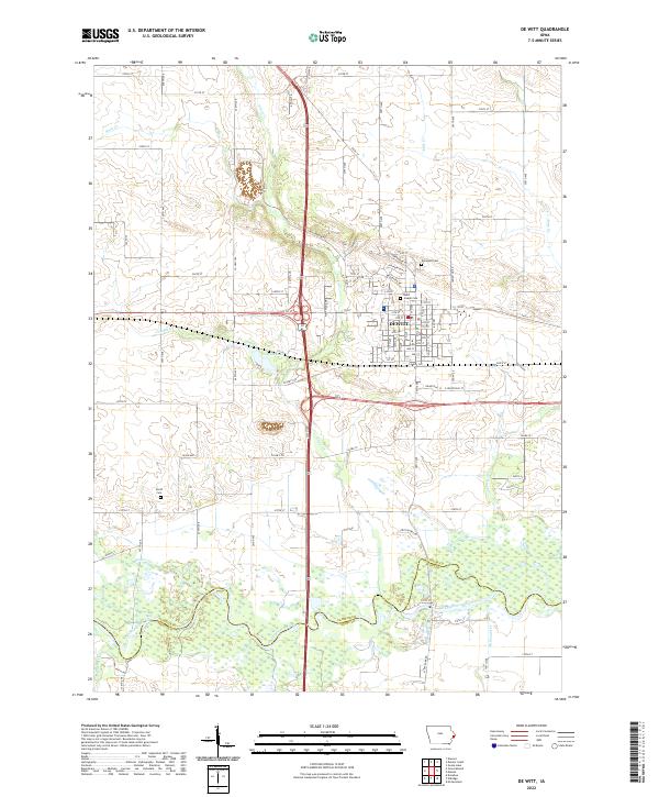 De Witt topographic map thumbnail