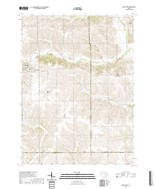 Deep River topographic map thumbnail
