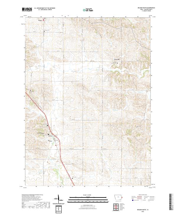 Delmar South topographic map thumbnail