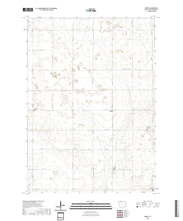 Depew topographic map thumbnail