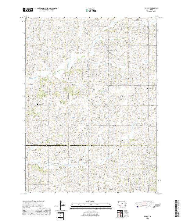 Dewey topographic map thumbnail