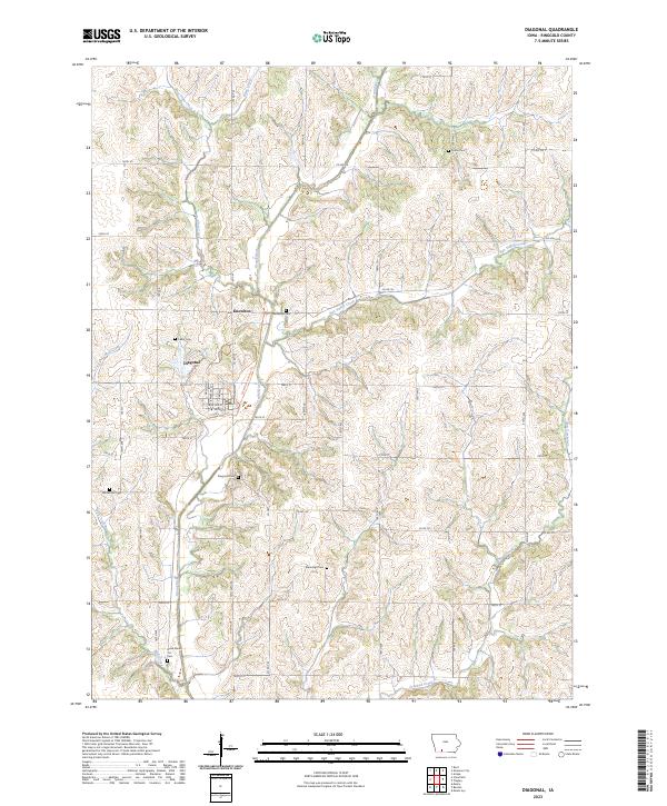 Diagonal topographic map thumbnail