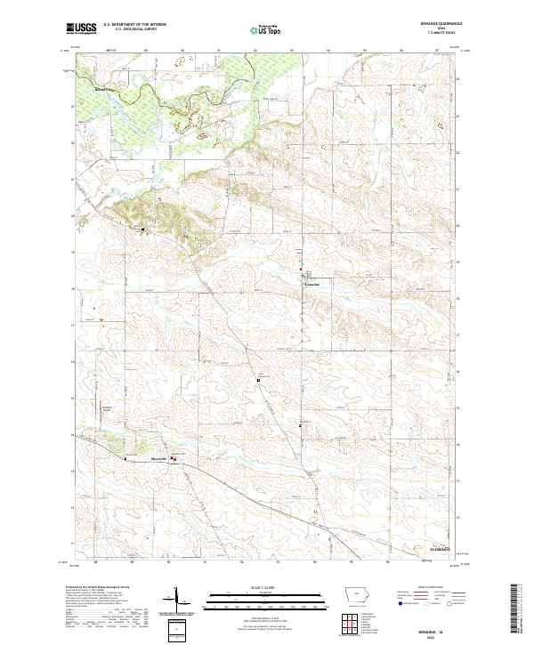 Donahue topographic map thumbnail