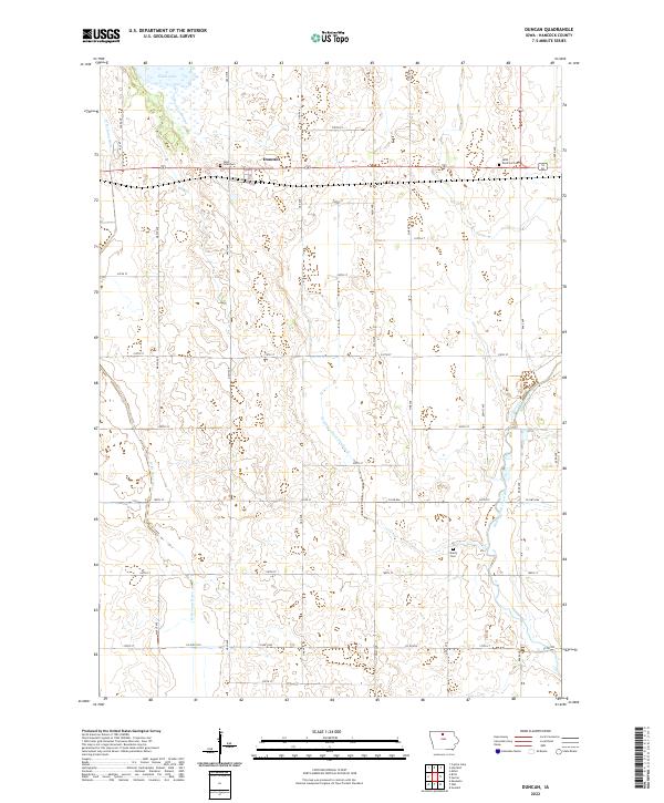 Duncan topographic map thumbnail