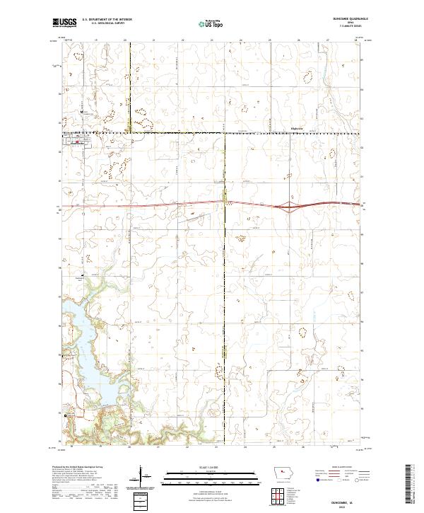 Duncombe topographic map thumbnail