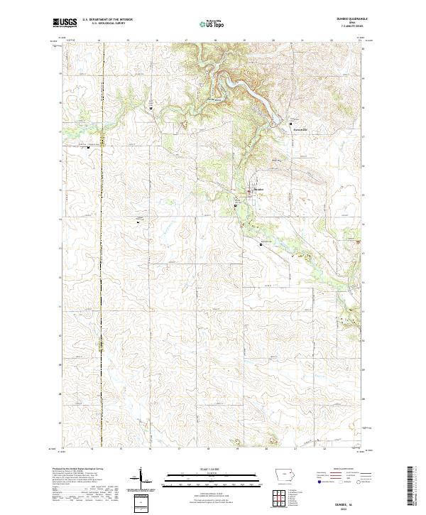 Dundee topographic map thumbnail