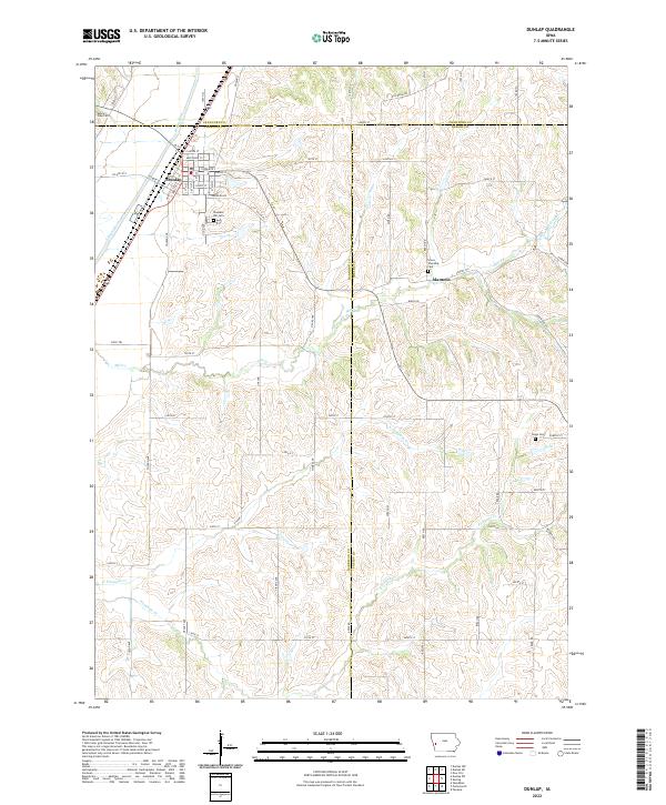 Dunlap topographic map thumbnail