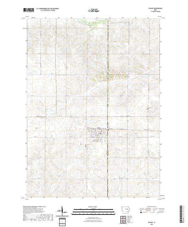 Dysart topographic map thumbnail