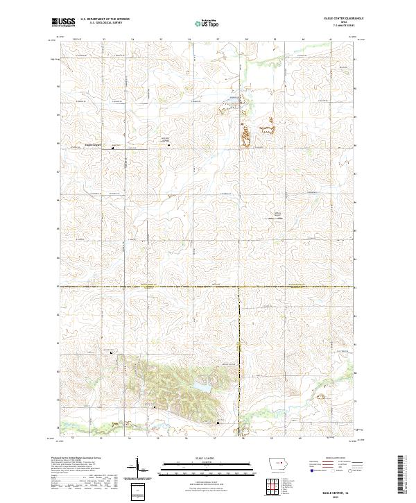 Eagle Center topographic map thumbnail