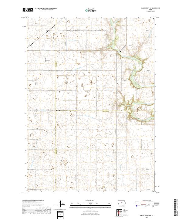 Eagle Grove SW topographic map thumbnail