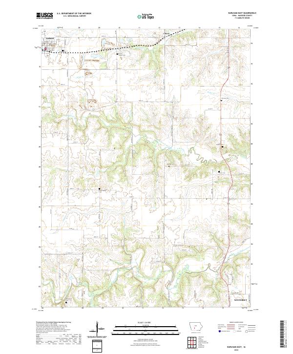 Earlham East topographic map thumbnail