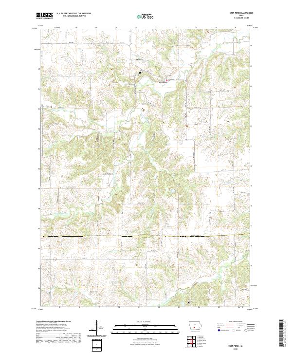 East Peru topographic map thumbnail