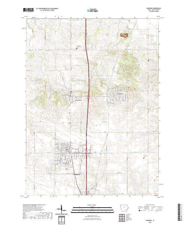 Eldridge topographic map thumbnail