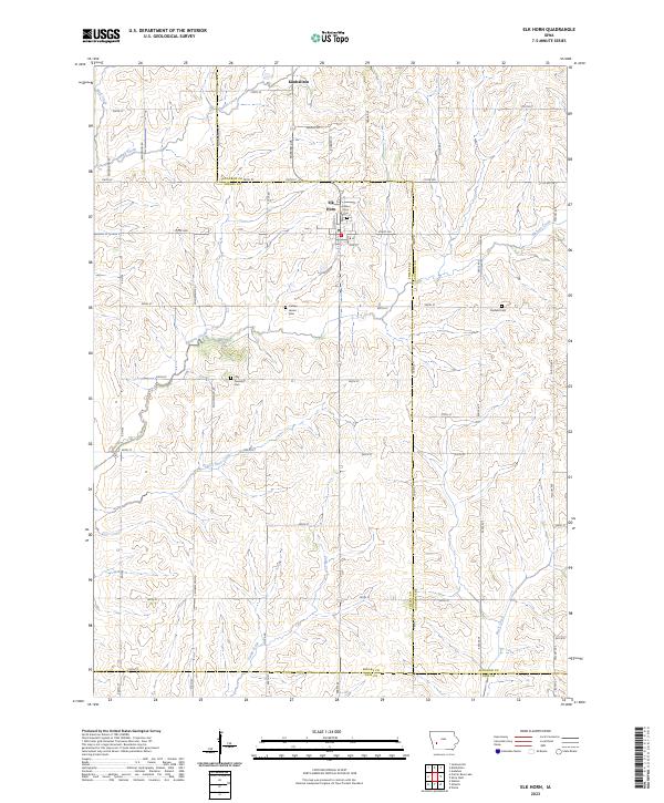 Elk Horn topographic map thumbnail