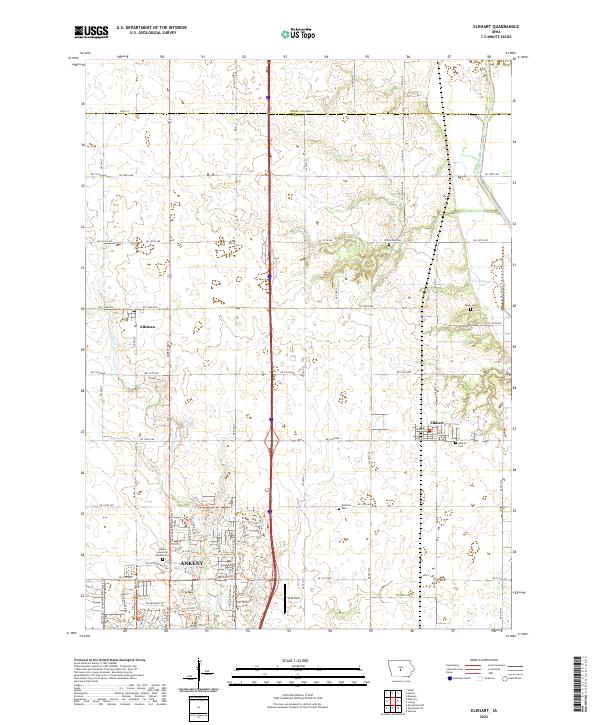 Elkhart topographic map thumbnail
