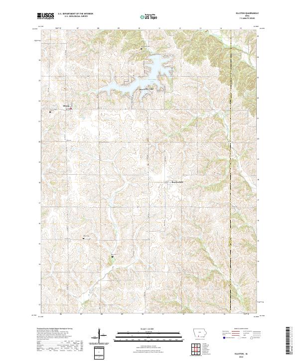 Ellston topographic map thumbnail
