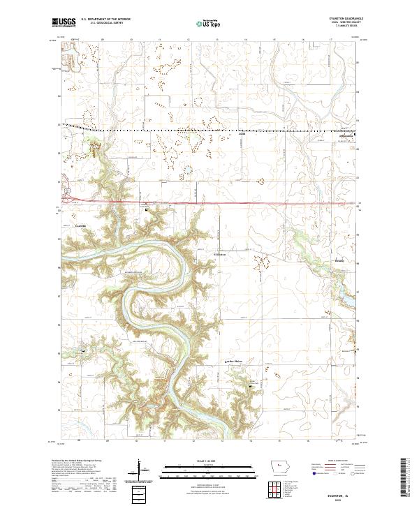 Evanston topographic map thumbnail