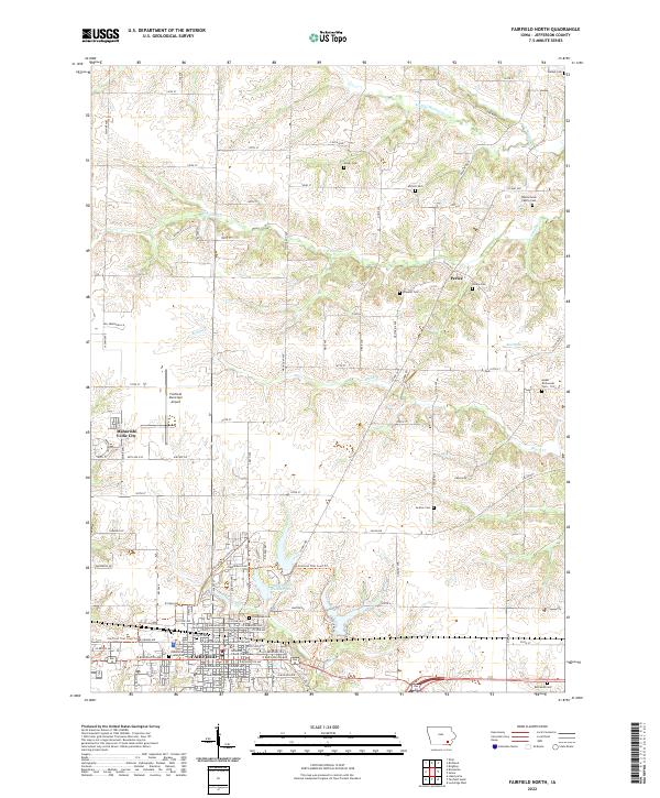 Fairfield North topographic map thumbnail