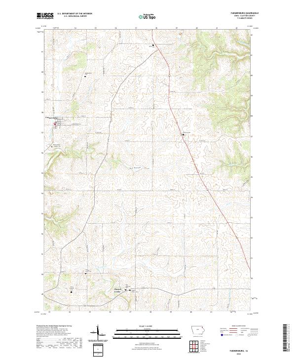 Farmersburg topographic map thumbnail