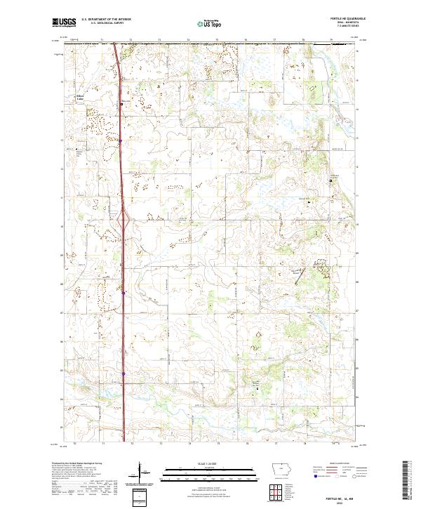 Fertile NE topographic map thumbnail
