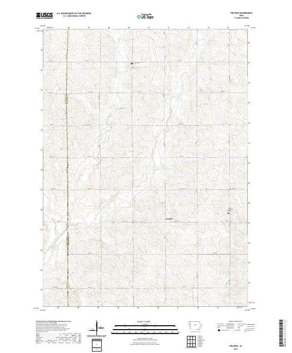 Fielding topographic map thumbnail