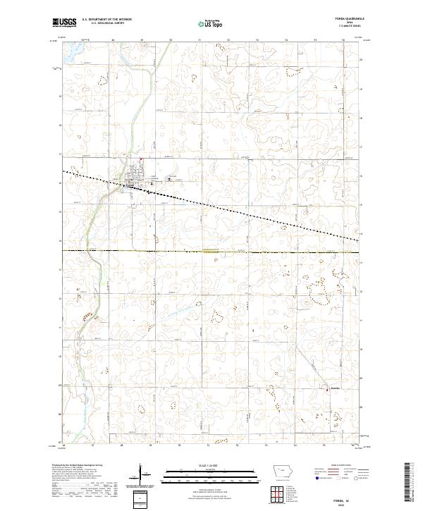 Fonda topographic map thumbnail