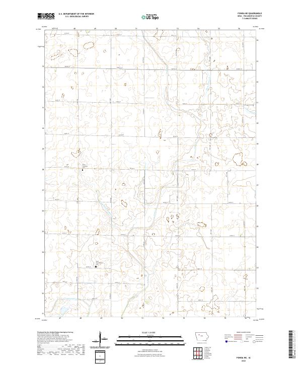 Fonda NE topographic map thumbnail