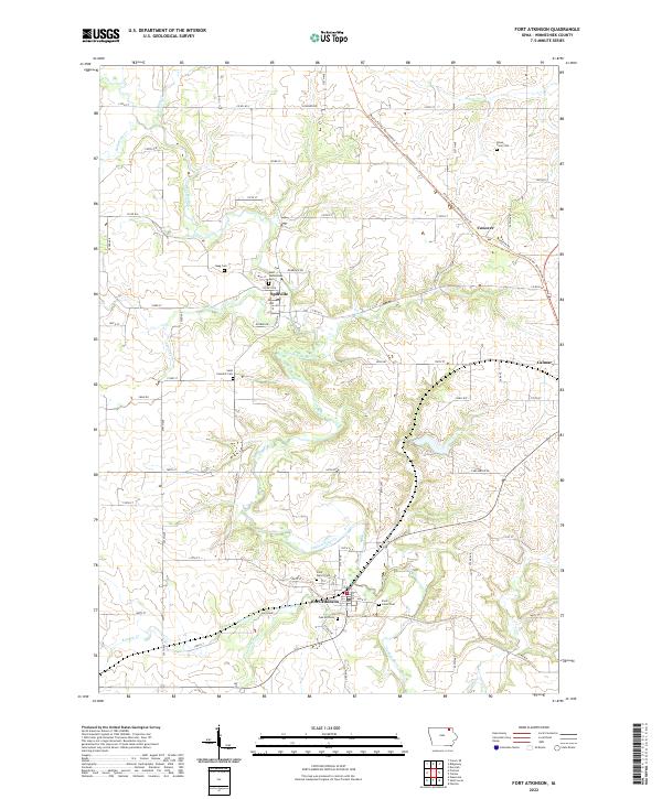 Fort Atkinson topographic map thumbnail