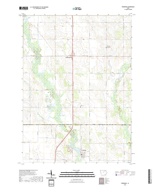 Frederika topographic map thumbnail