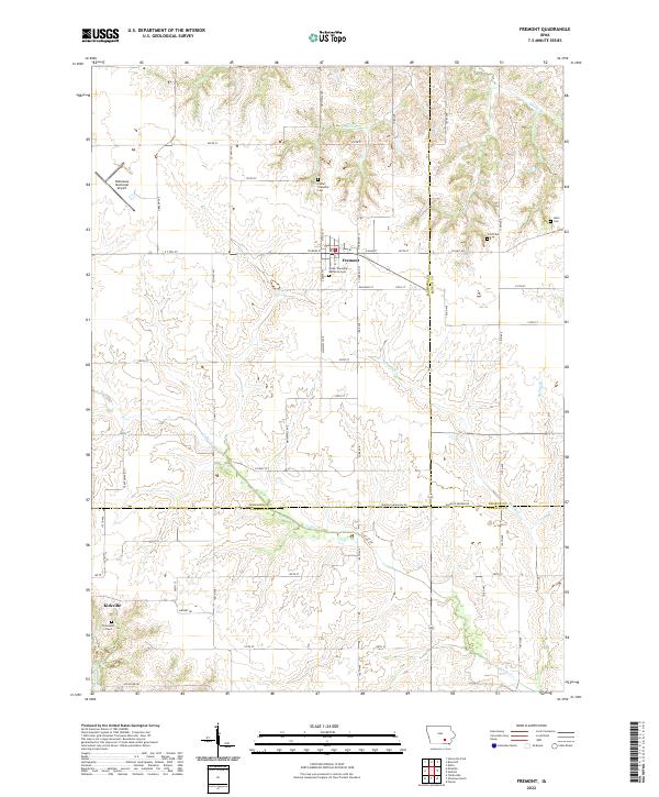 Fremont topographic map thumbnail