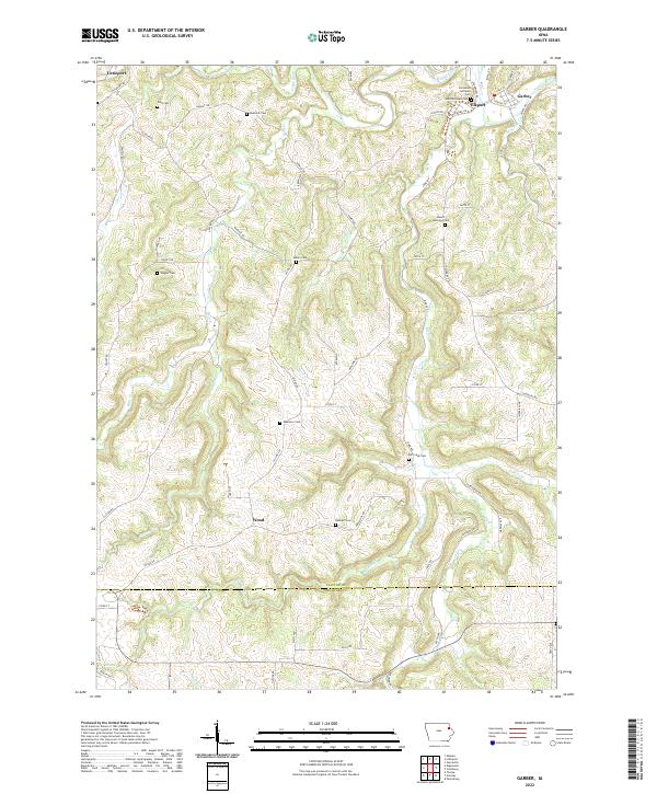 Garber topographic map thumbnail