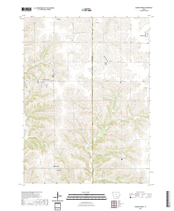 Garden Grove topographic map thumbnail