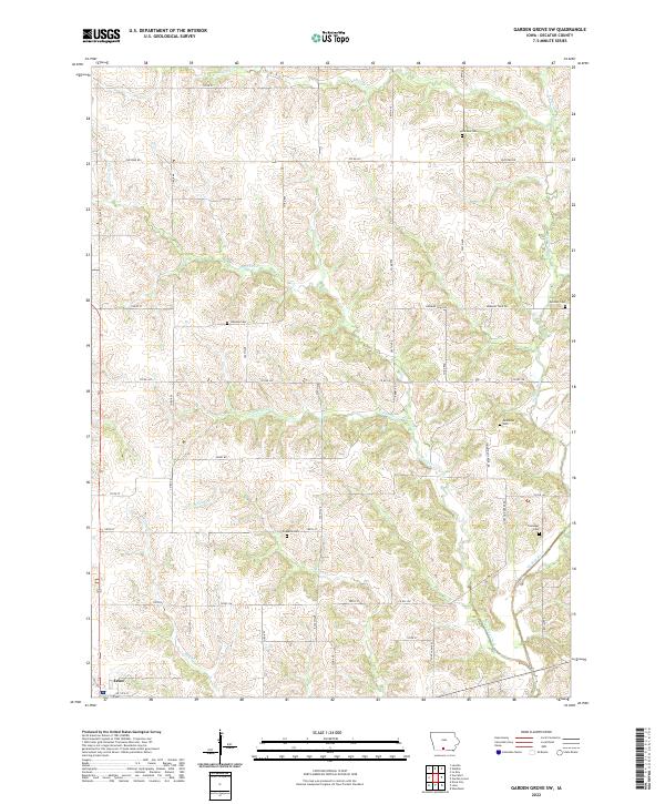 Garden Grove SW topographic map thumbnail