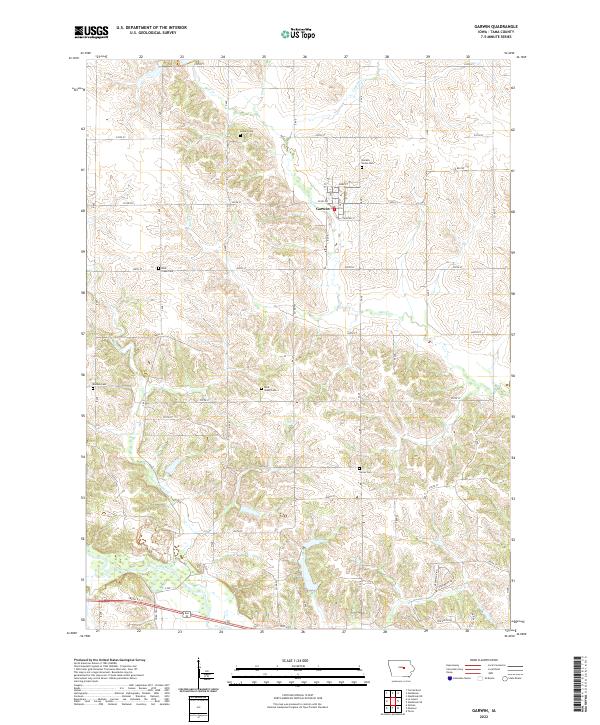 Garwin topographic map thumbnail