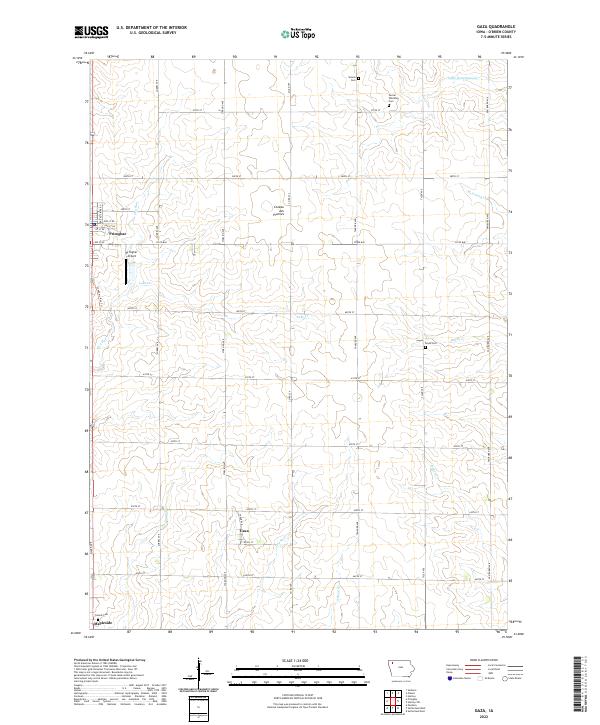 Gaza topographic map thumbnail