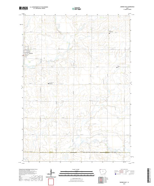 George East topographic map thumbnail