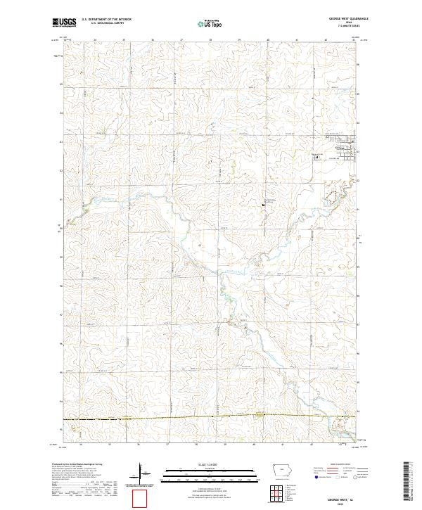 George West topographic map thumbnail