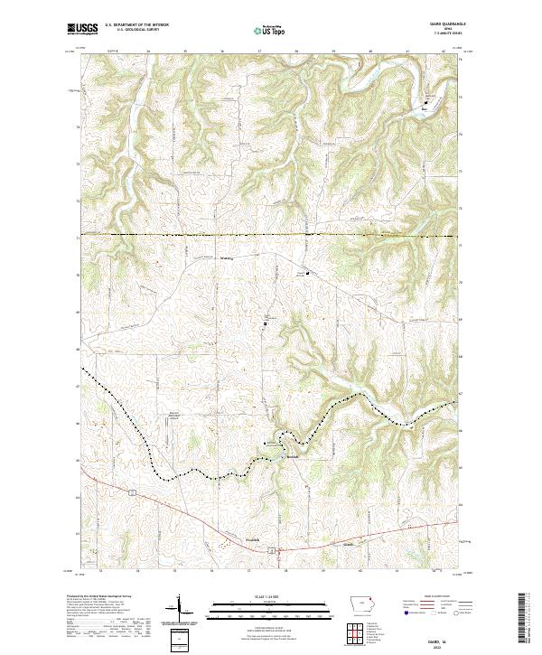 Giard topographic map thumbnail