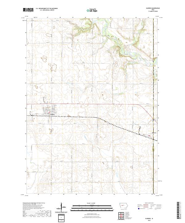 Glidden topographic map thumbnail
