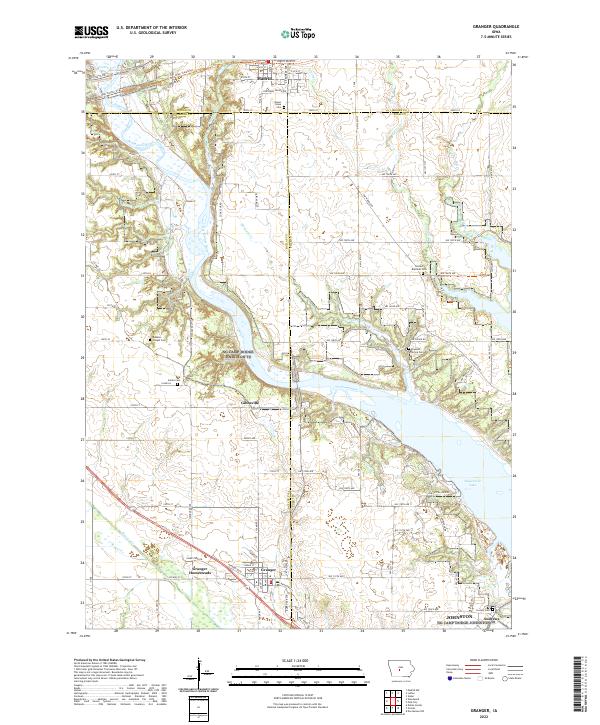 Granger topographic map thumbnail