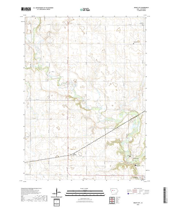 Grant City topographic map thumbnail