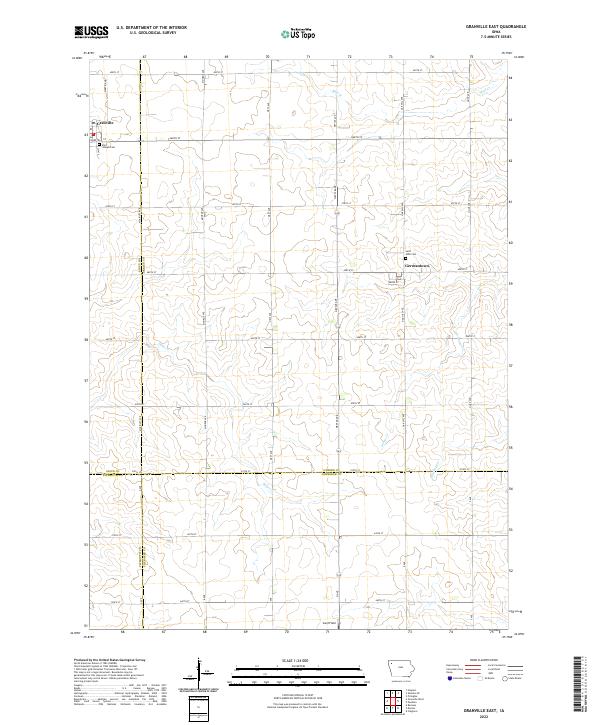 Granville East topographic map thumbnail