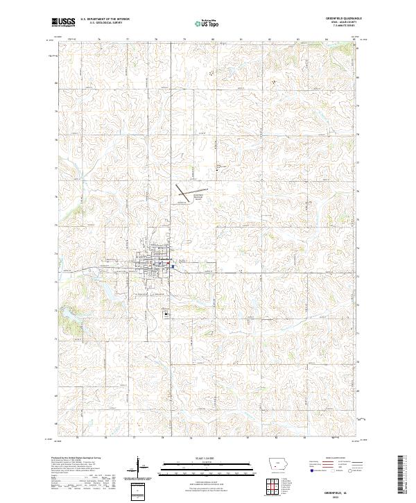 Greenfield topographic map thumbnail