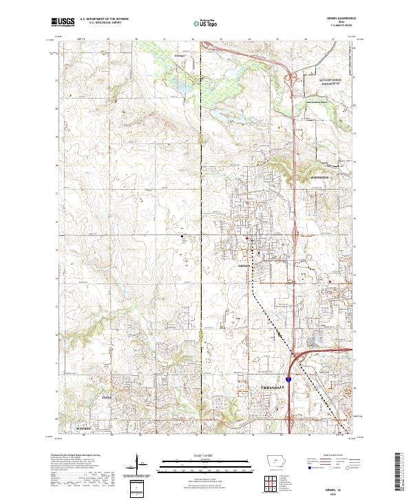 Grimes topographic map thumbnail