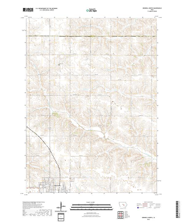 Grinnell North topographic map thumbnail