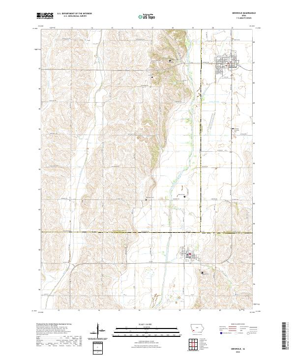 Griswold topographic map thumbnail