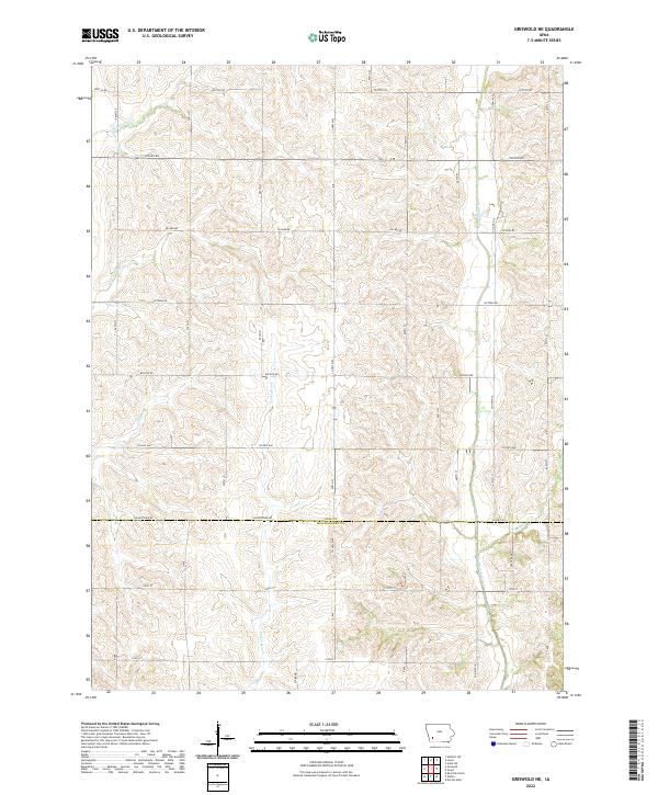 Griswold NE topographic map thumbnail