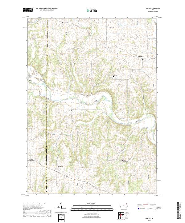 Gunder topographic map thumbnail