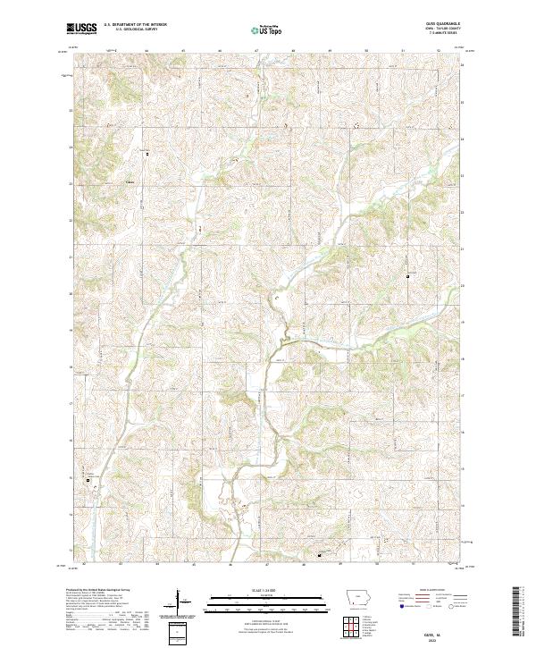 Guss topographic map thumbnail